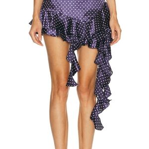 Sandy Liang Lucy Skirt size 6- blue and white dot